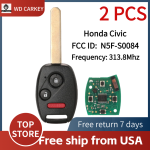 Honda Civic 2+1Buttons 313.8Mhz FSK ID46 Valeo N5F-S0084